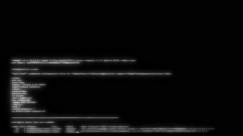 Abstract Digital Code Composition on Computer Screen with Black Background Stock Footage 218459322