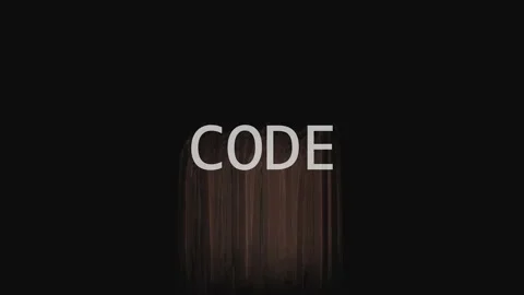 Abstract digital code data streams flowing in dark cyberspace with subtle l.. Stock Footage 344036973