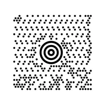 Abstract digital code scanner barcode template for social media Stock-Illustration