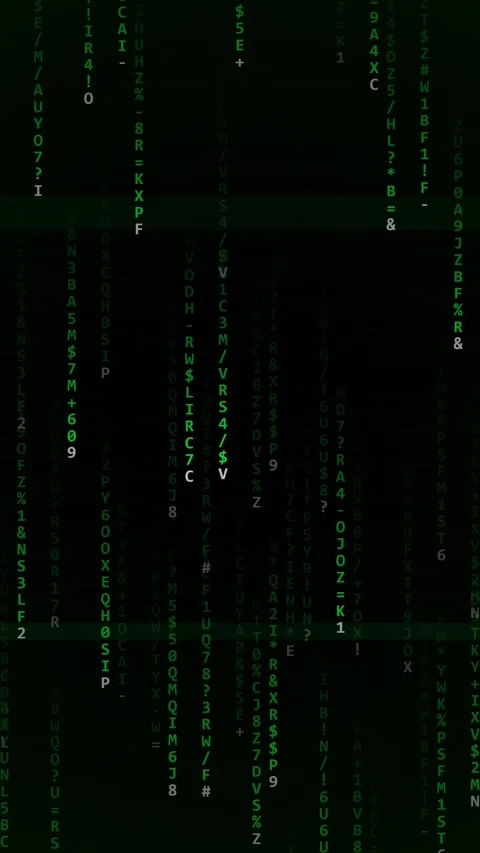 Abstract Digital Code Stream Background for Technology and Science Concepts Stock Footage 345488268