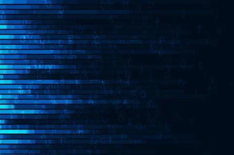 Abstract digital code visualization Stockillustratie