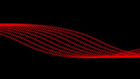 Abstract digital color wave with flowing small particles dance motion , Def.. Stock Footage 307291690