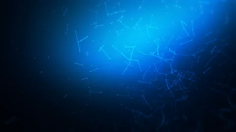 Abstract digital communication and technology background plexus with lines and Stock Footage 99957535