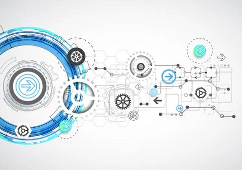 Abstract digital communication technology background. Stock Illustration