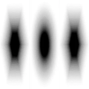 Abstract Digital Composition Featuring Symmetrical Halftone Square Grid Pat.. Stock Illustration