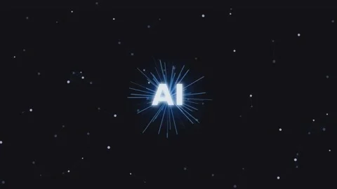 Abstract digital concept of artificial intelligence with light beams and da.. Stock Footage 340918647