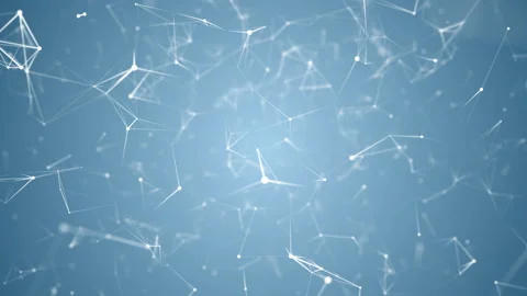 Abstract Digital Concept of Geometrical Figures: Polygon / Plexus Fractals Stock Footage 111232204