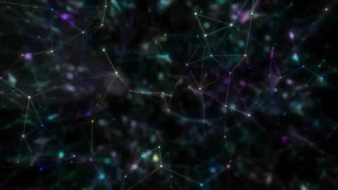 Abstract digital concept of geometrical figures. For network, medical, science Stock Footage 114883345