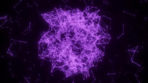 Abstract digital connection dots and lines. Technology background. Network Stock-Footage 242507786