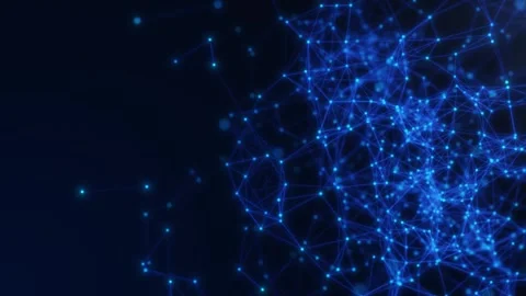 Abstract digital connection dots and lines. Technology background. Network Stock Footage 242509560