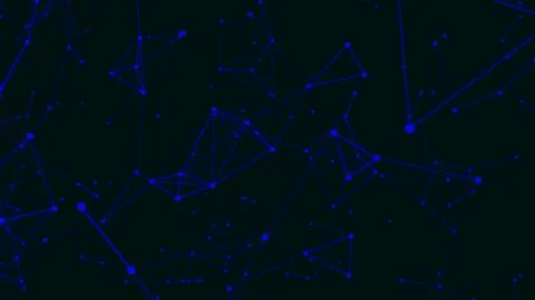 Abstract digital connection dots and lines. Digital data visualization. Abs.. イラスト素材