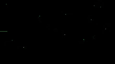 Abstract Digital Connection Lines and Stars Motion Graphic Stockbeeldmateriaal 338105457