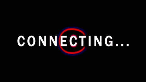 Abstract Digital Connection Loop with Red Neon Lines Pulsing Stock Footage 343473141
