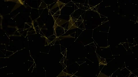 Abstract digital connection moving dots and lines. Stockbeeldmateriaal 152155903