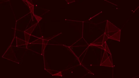 Abstract digital connection moving dots and lines. Technology background.   4K Stock Footage 155090606