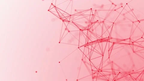 Abstract digital connection moving dots and lines. Technology background. Stock Footage 155579394