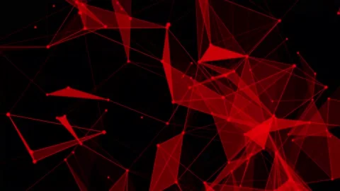 Abstract digital connection moving dots and lines. Technology background. Stock Footage 155705781