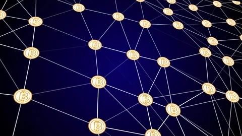 Abstract digital connection moving dots and lines. Technology background Stock Footage 258856269