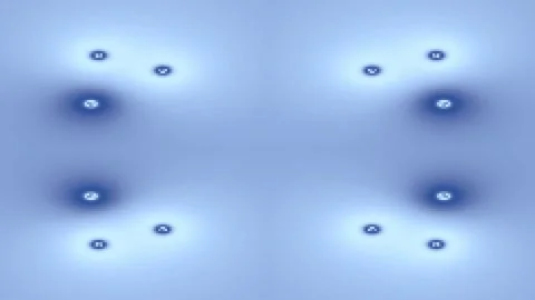 Abstract digital connection points on a luminous grid; futuristic tech data.. Stock Footage 336768616