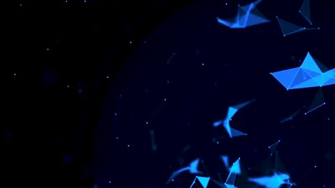 Abstract digital connection technology moving dots and lines Technology backgrou Stock Footage 249257660