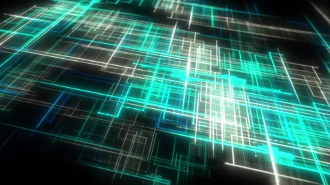 Abstract Digital Connections Stock Footage 204061645