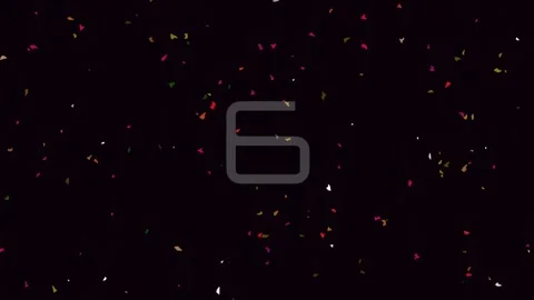 Abstract digital countdown element featuring the number nine on a dark back.. Stock Footage 342203402