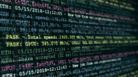 Abstract digital crypto currency technology animation. Stock Footage 90139920