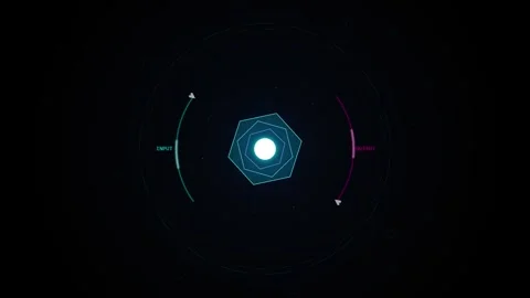 Abstract Digital Cyber Physical Network Connection Loop Stock Footage 345514501