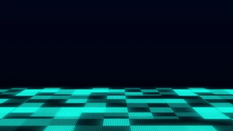 Abstract Digital Cyberspace Matrix Technology Decoder With Moving Wave Stock Footage 346743079