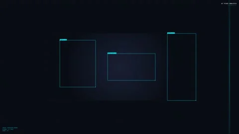 Abstract Digital Dark Blue Background with Subtle Glowing Light Haze 库存影片 347156896