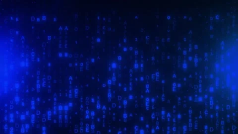 Abstract Digital Data Code Background with Binary Numbers in green, Stock Footage 341453390