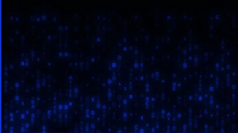 Abstract Digital Data Code Background with Binary Numbers in green 03 Stock Footage 341453391