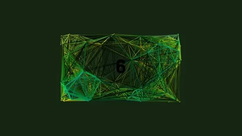 Abstract digital data connection network futuristic glowing wireframe visua.. Stock Footage 342093998