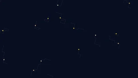 Abstract Digital Data Flow and Glowing Connectivity Background Vídeo Stock 334553000