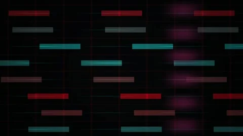 Abstract Digital Data Flow Background with Glitch Effects and Moving Geomet.. Stock Footage 341779215