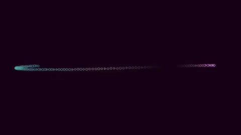 Abstract digital data flow background with glowing futuristic lines on blac.. Stock Footage 342203406