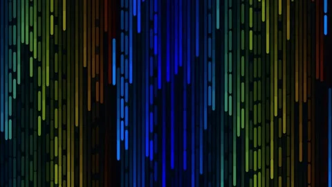 Abstract digital data flow background with vibrant neon and electric blue s.. Stock Footage 342203412