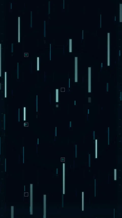Abstract Digital Data Flow Background with Glowing Vertical Lines Stock Footage 346207425