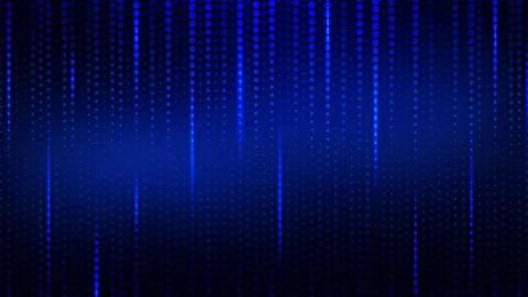 Abstract digital data flow concept. Digital neural network Stock Illustration