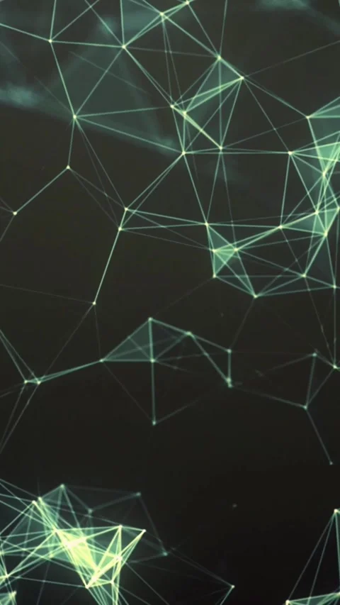 Abstract digital data flow in futuristic network. Glowing neon Stock-Footage 339638144
