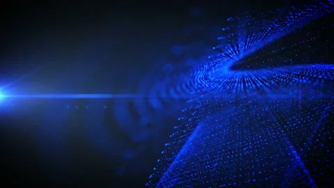 Abstract Digital Data Flow Multi Layer Element Transfer Motion Background Stock Footage 155636794
