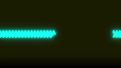 Abstract Digital Data Flow with Neon Light Pulses Across Dark Background Stock Footage 342427120