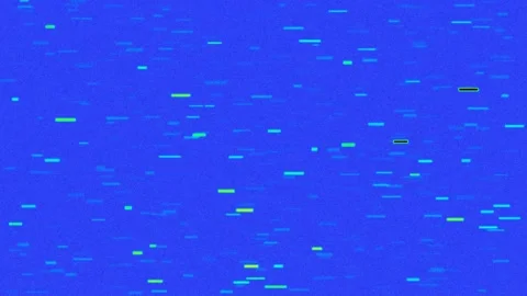 Abstract digital data flow simulation of colorful bits and bytes on deep bl.. Stock Footage 337571555