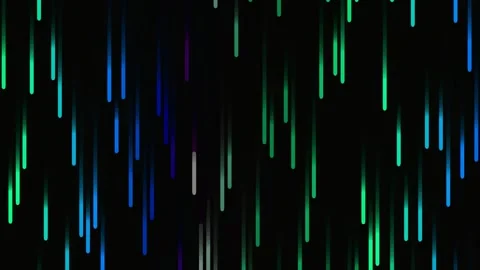 Abstract digital data flow streams neon green blue technology background loop Stock Footage 342161056