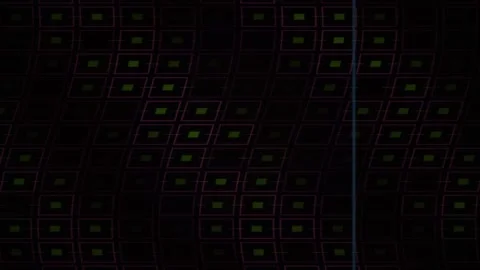 Abstract Digital Data Flow Visualization with Glowing Geometric Patterns. Stock Footage 341779223