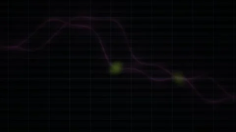 Abstract Digital Data Flow Visualization with Glowing Nodes and Connecting .. Stock Footage 341779236