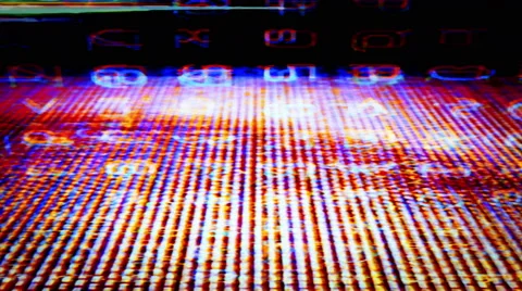 Abstract digital data forms pulse and flicker - Video Background 2185 HD, 4K Stock Footage 53362729