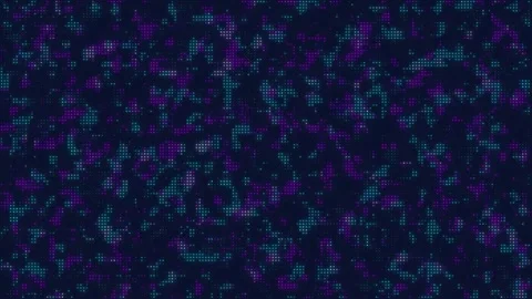 Abstract digital data motion background featuring flickering purple and cya.. Stock Footage 335765931