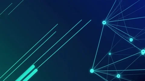 Abstract Digital Data Network and Neural Connection Lines 4K Stock Footage 328785909