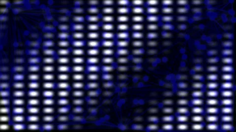 Abstract digital data network background with glowing blue interconnected g.. Stock Footage 337575975